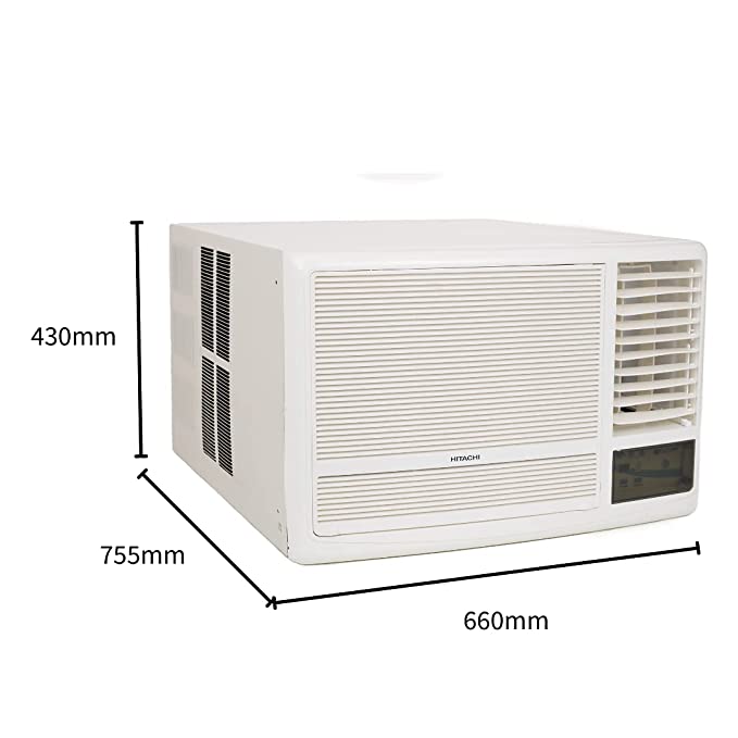 Hitachi 1.5 Ton 5 Star Window AC (Copper, Dust Filter, 2021 Model, RAW518HEDO, White), extra large - Image 2
