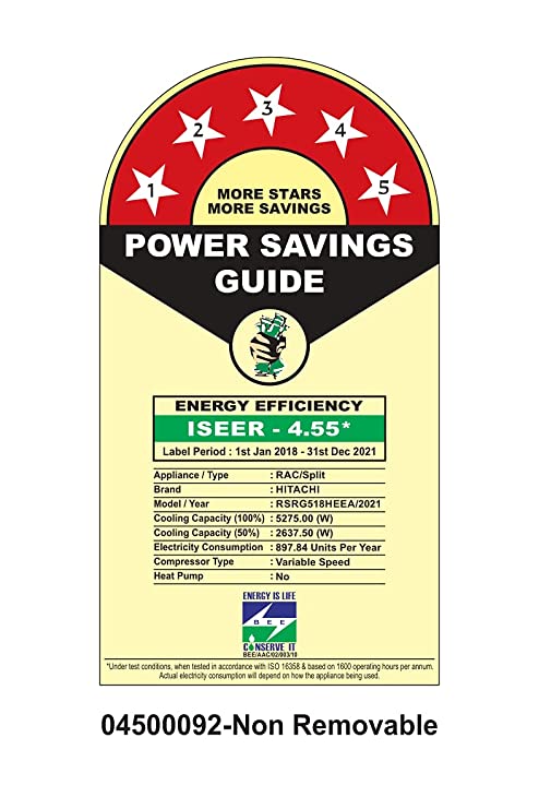 Hitachi 1.5 Ton 5 Star Inverter Split AC (Copper, Dust Filter, RSRG518HEEA, White) - Image 7