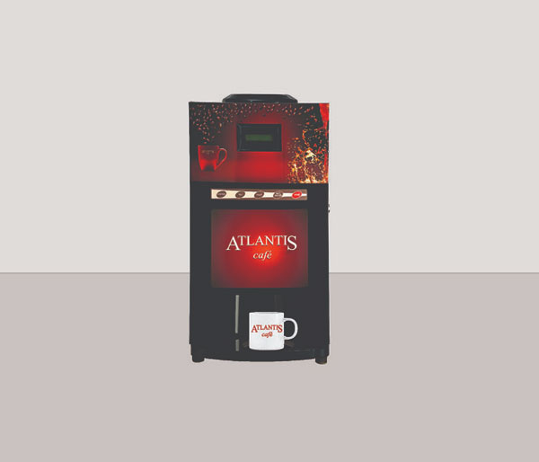 Atlantis Cafe Mini 2 Lane Tea & Coffee Vending Machine With 3 Liters Tank