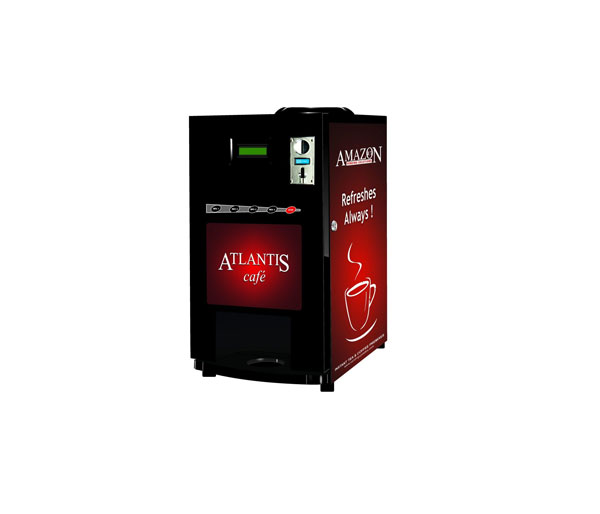 Atlantis Cafe Plus 3 Lane Tea & Coffee Vending Machine Coin Operated