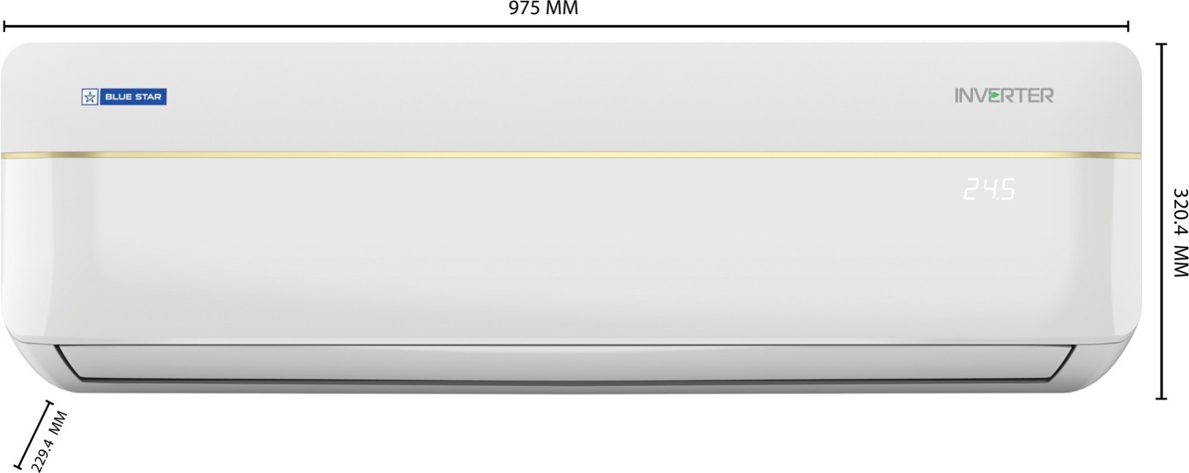 Blue Star 1.5 Ton 3 Star Split Inverter AC - White - Image 2